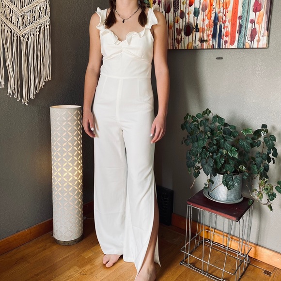 Monique Lhuillier Bridesmaids Pants - Monique Lhuillier BHLBN Ava Jumpsuit